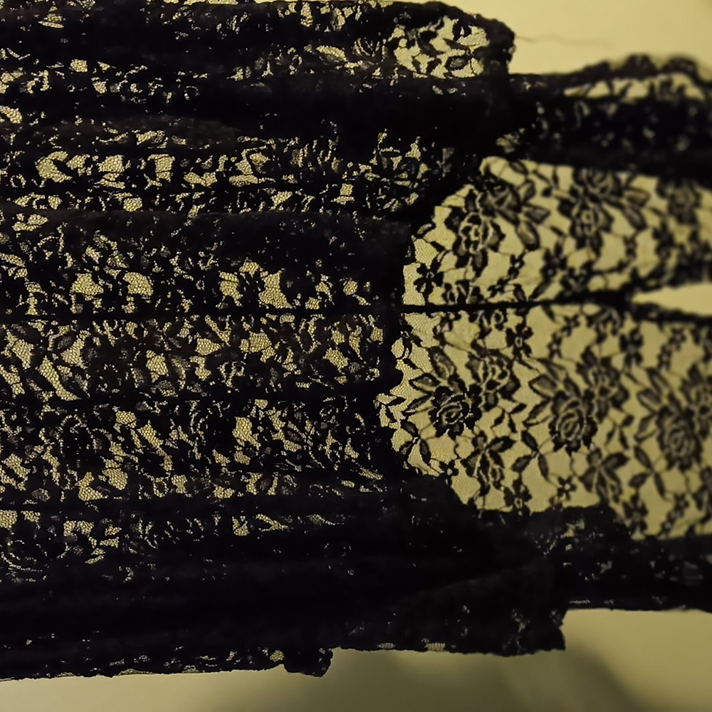 Elegant Black Lace Fabric